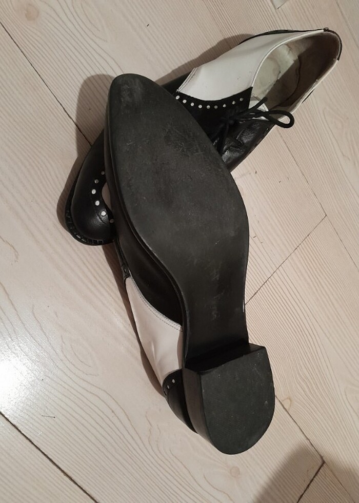 Fiyat cok dustu! Ikinci el, Otto,43,Bay ayakkabi, siyah beyaz ta - Görsel 4