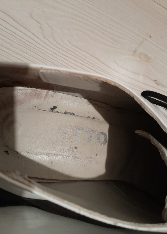 Fiyat cok dustu! Ikinci el, Otto,43,Bay ayakkabi, siyah beyaz ta - Görsel 5