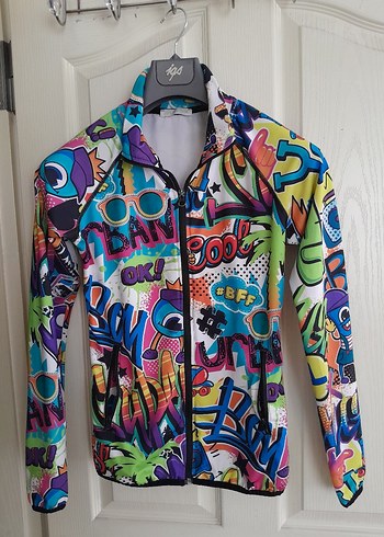 Yeni gibi, XS-S, tarz desenli likrali fermuarli mont - Görsel 2