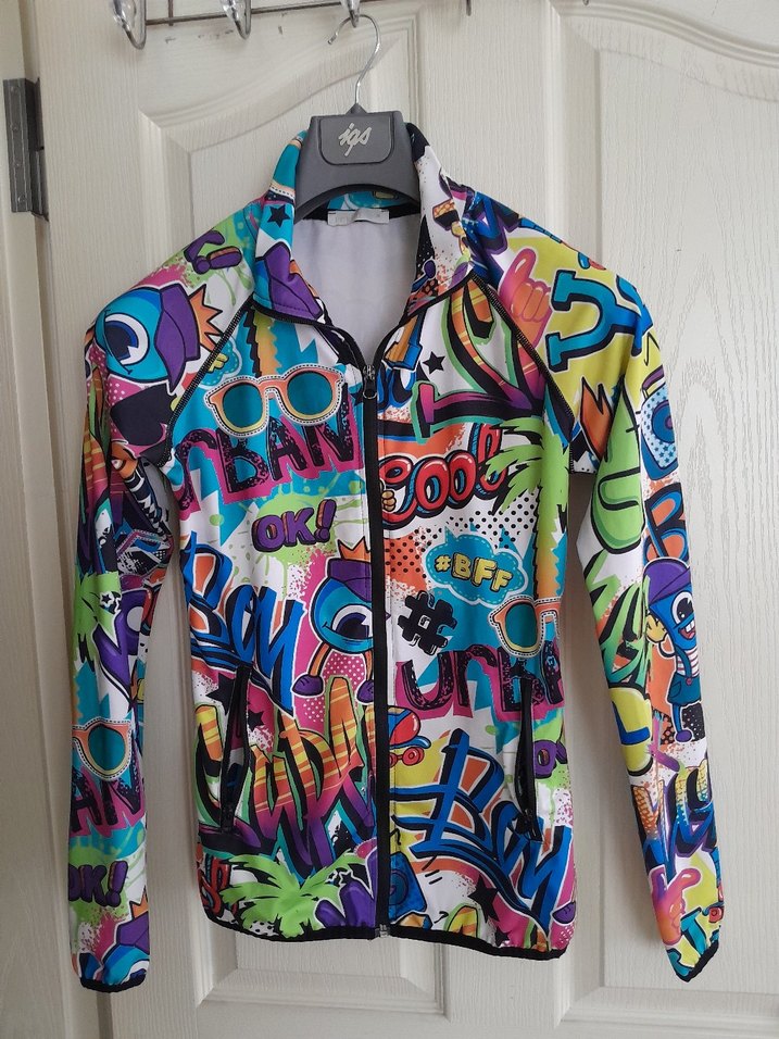 Yeni gibi, XS-S, tarz desenli likrali fermuarli mont - Görsel 2