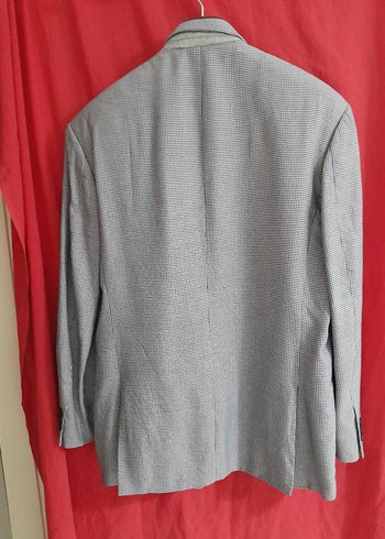 Az kullanilmis, 46, %55 ipek, kaz ayagi desenli, tarz, bay ceket - Görsel 8