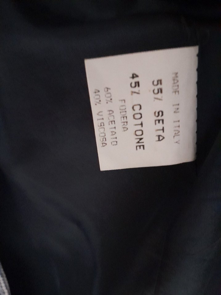 Az kullanilmis, 46, %55 ipek, kaz ayagi desenli, tarz, bay ceket - Görsel 5