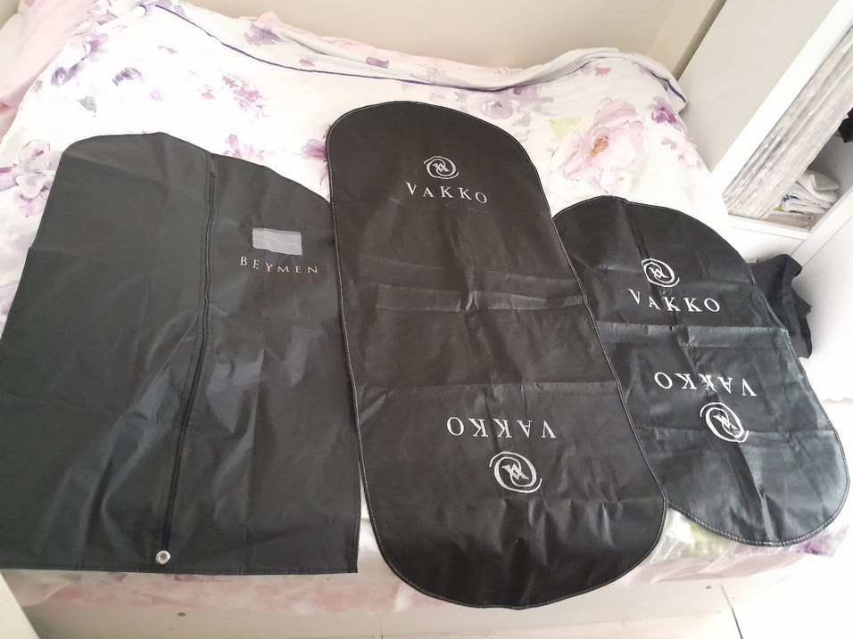 Ikinci el, Vakko, siyah renkte elbise kiliflaru - Görsel 3