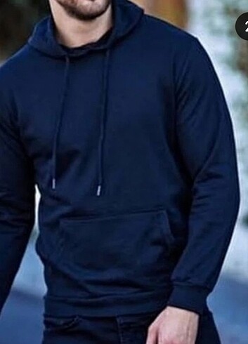kapsonlu sweat siyah
