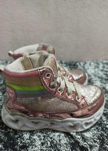 23 Beden Kız Çocuk Renkli Glitter Skechers