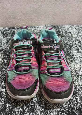 29 Beden ORİJİNAL Skechers Hearts @ Lights Çok Renkli Kız Çocuk