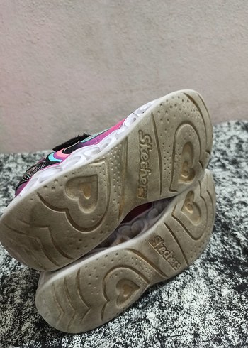 29 Beden çeşitli Renk ORİJİNAL Skechers Hearts @ Lights Çok Renkli Kız Çocuk