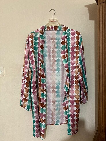 Diğer Kalpli Kumaş Kimono