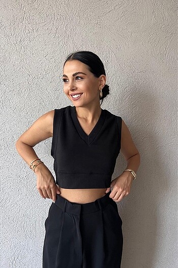 Diğer Süveter crop
