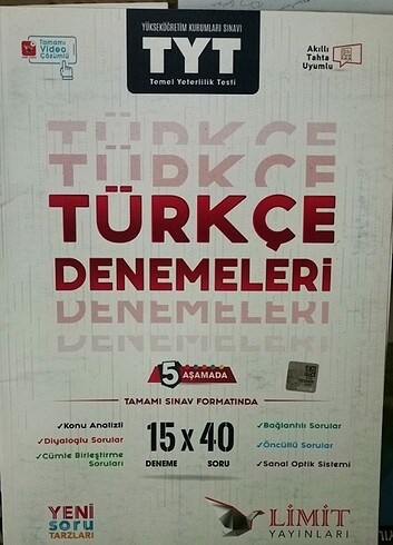 Limit yayınları Türkçe deneme