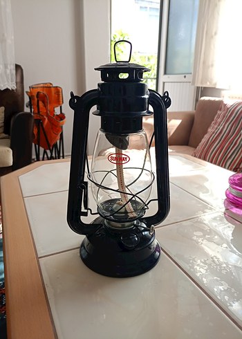 lacivert Metal Gaz Lambası