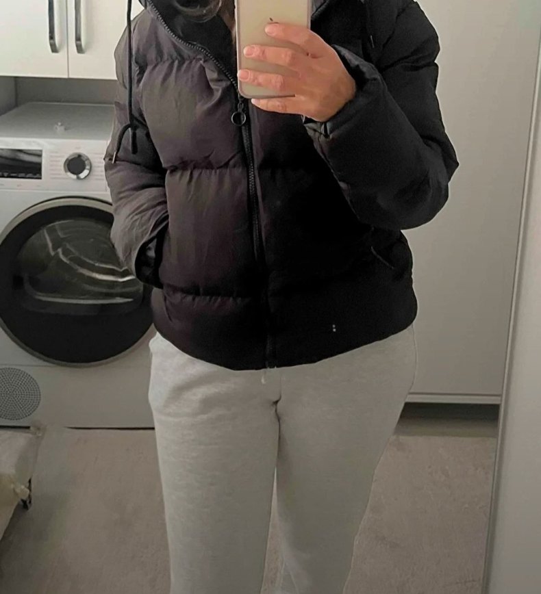 Siyah Fermuarlı  Kadın Kışlık Mont - Görsel 2