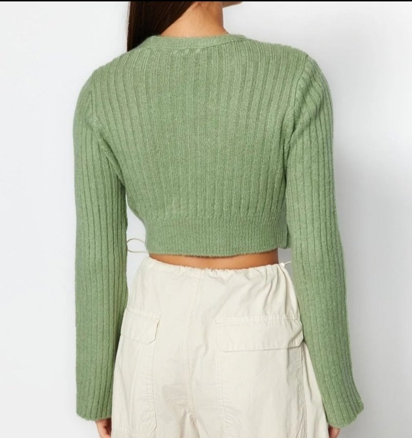 V Yaka Triko  Kazak - Görsel 2