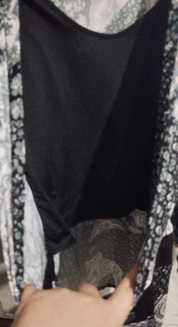 Bohem Uzun Kollu Desenli Elbise - Görsel 3