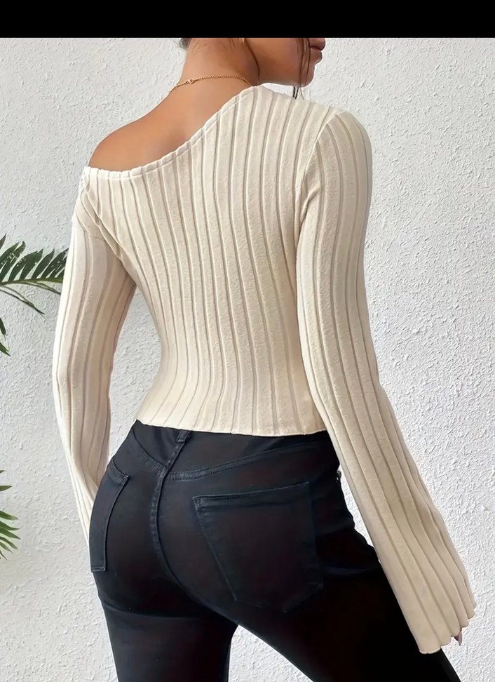 Krem Piliseli Kadın Bluz - Görsel 2