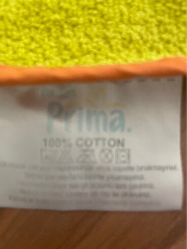 6 Ay Beden Kız/Erkek Bebek Bornoz Prima 100% Cotton 0/6 ay (