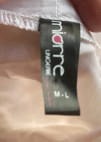 Beyaz kadın saten gecelik - Görsel 4