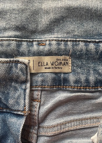 Gri Mavi Rahat Kesim Midi Kadın Kot Pantolon - Görsel 2