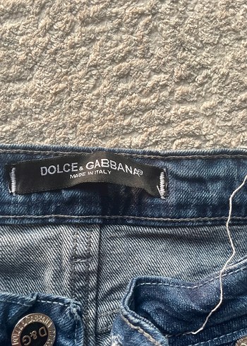 Düğmeli Mavi Batik Desenli Kadın Jean - Görsel 2