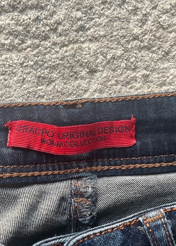 Nakışlı ve Payetli Mavi Kadın Kot Pantolon - Görsel 3