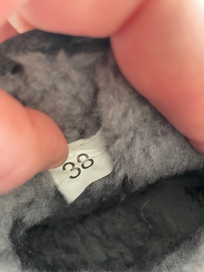 Gri UGG Süet Kadın Bot, Kürklü, Dolgu Topuklu - Görsel 3