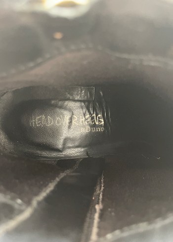 Siyah Süet Kadın Botlar Altın Fermuar Topuk Detaylı - Görsel 6