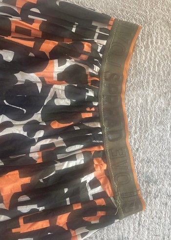 Desenli Pilili Uzun Kadın Etek - Görsel 2