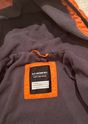 Turuncu Kapüşonlu Erkek Çocuk Mont - Görsel 2