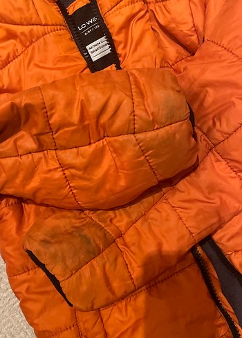 Turuncu Kapüşonlu Erkek Çocuk Mont - Görsel 4