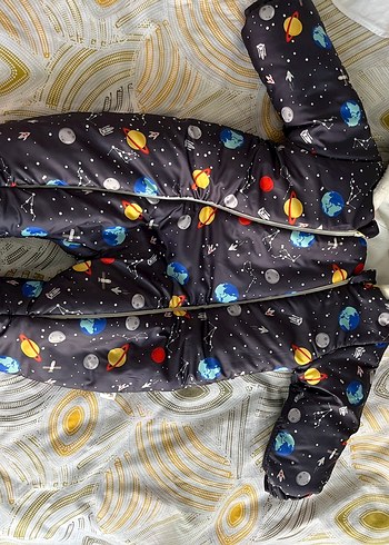 Civil Gri Uzay Temalı Bebek astronot tulum civilden alındı