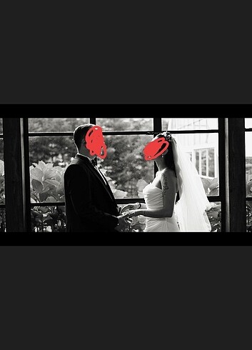 Gelinlik saten gelinlik özel dikim