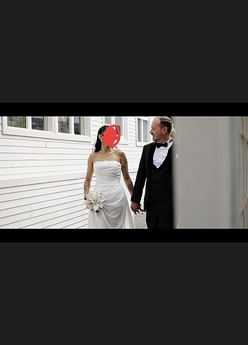 Gelinlik saten gelinlik özel dikim - Görsel 4