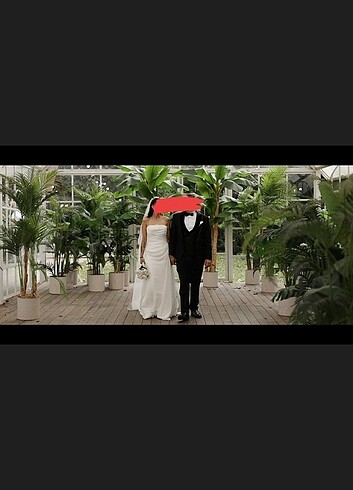 Gelinlik saten gelinlik özel dikim - Görsel 5