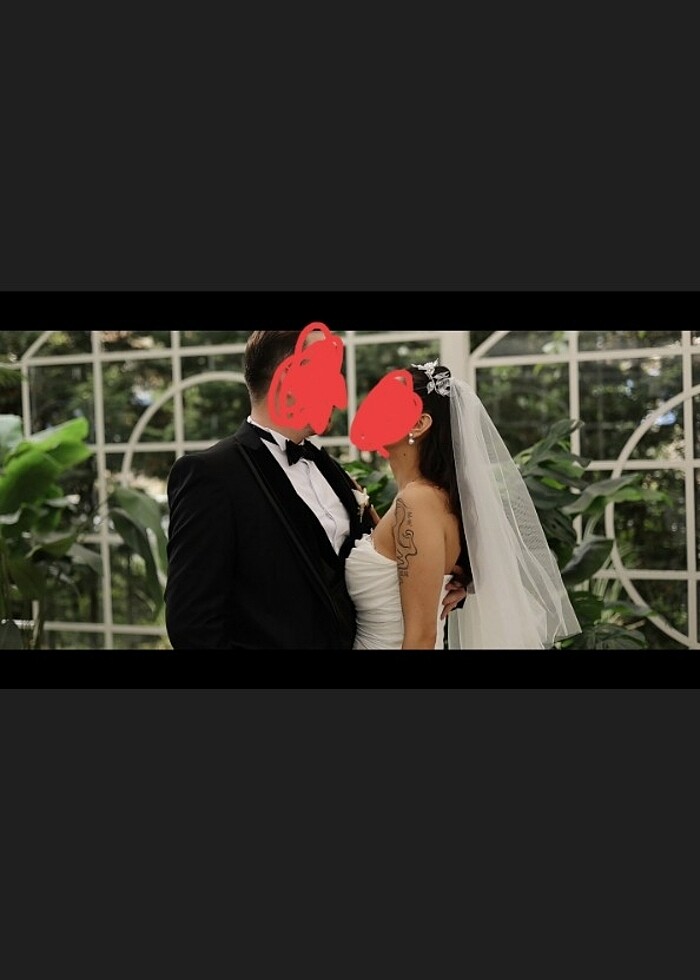 Gelinlik saten gelinlik özel dikim - Görsel 2