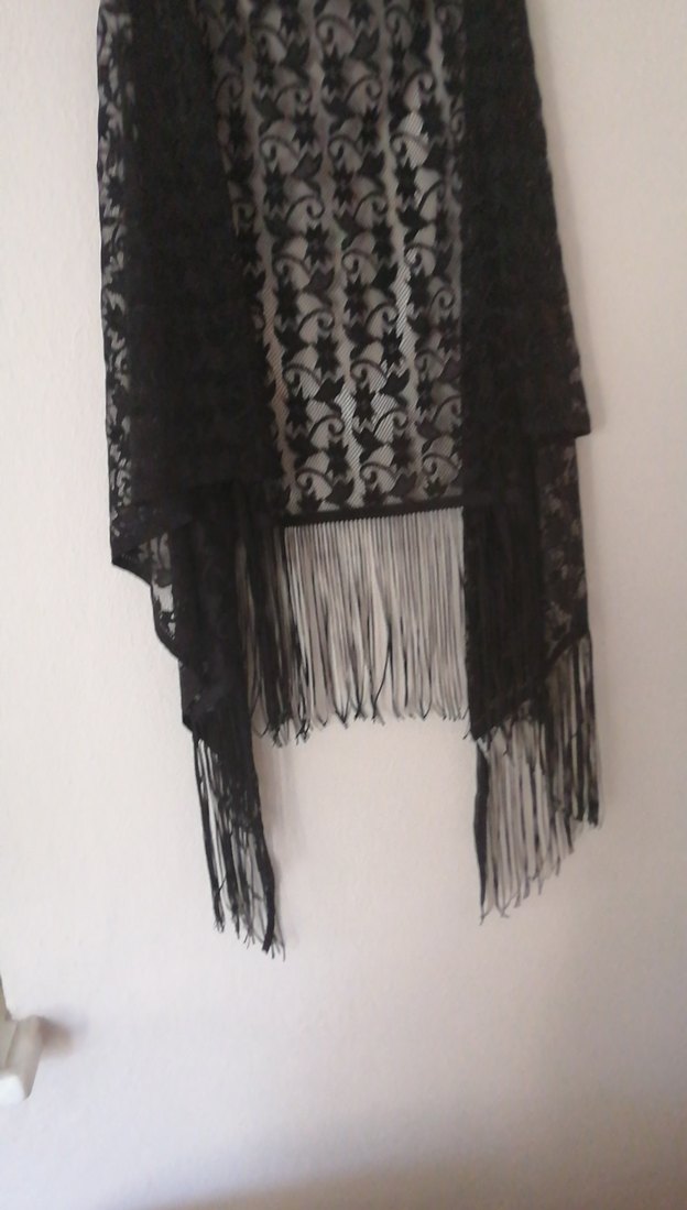 Siyah  Örgü Kadın Pareo - Görsel 2