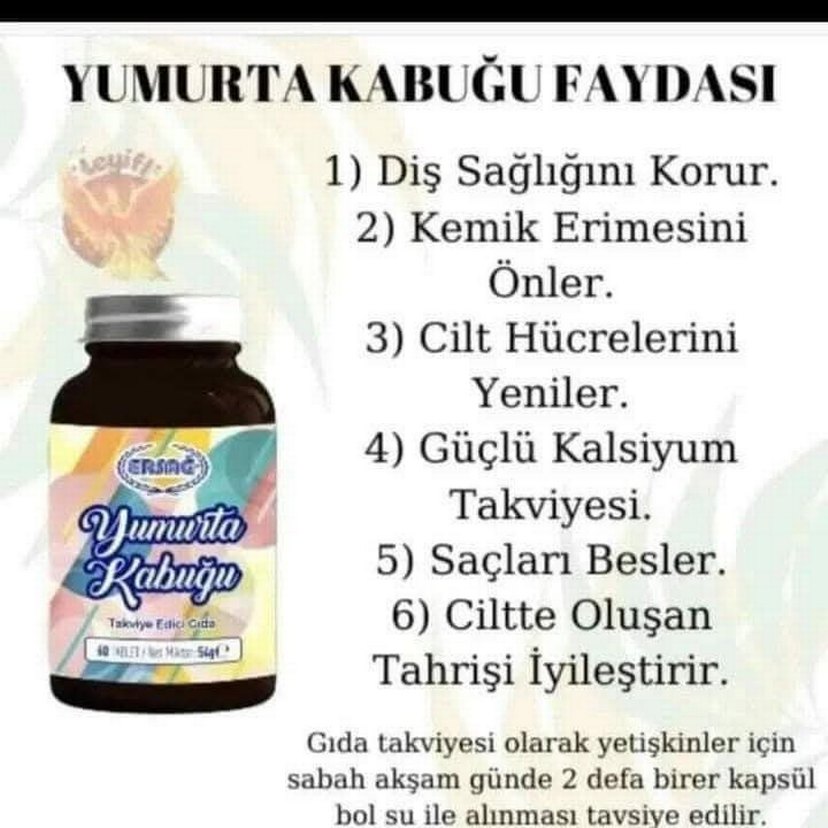 Ersağ Yumurta Kabuğu Tozu 54 gr - Görsel 2