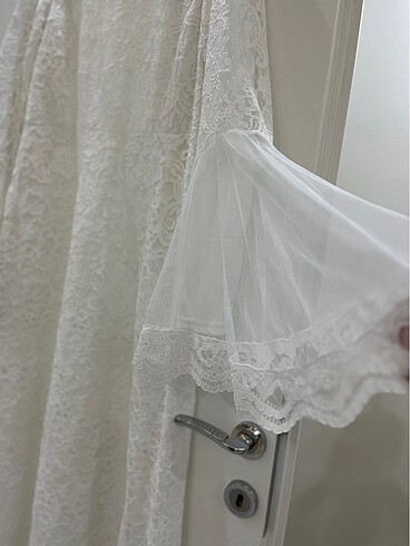 44 Beden beyaz Renk Nikah elbisesi