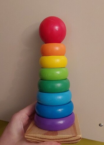 Melissa&Doug Ahşap Gökkuşağı Kule