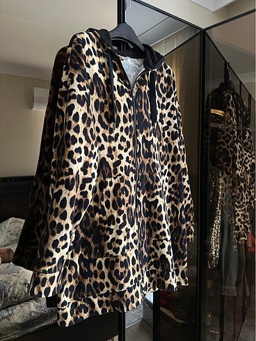 m Beden çeşitli Renk Leopar sweat