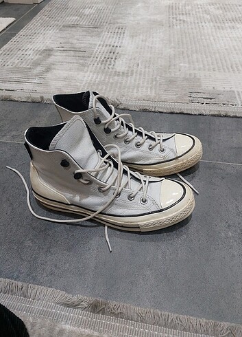38 Beden Converse 38 no buz mavisi deri