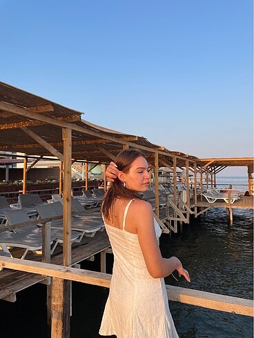 xs Beden Beyaz elbise