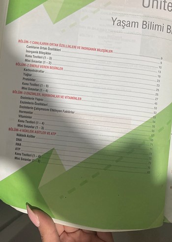 9. Sınıf Biyoloji Soru Kitabı Palme - Görsel 3