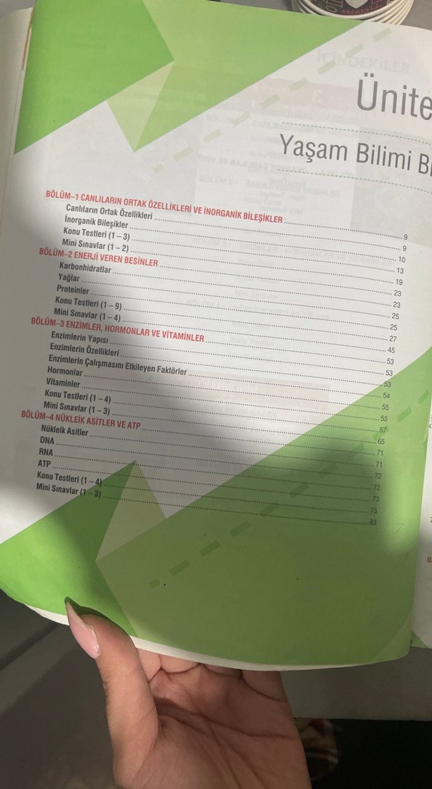 9. Sınıf Biyoloji Soru Kitabı Palme - Görsel 3