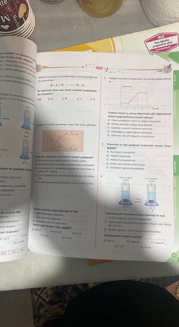 9. Sınıf Biyoloji Soru Kitabı Palme - Görsel 5