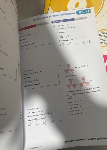 Tonguç Kampüs TYT AYT 2. Dereceden Denklem Fasikülleri - Görsel 2