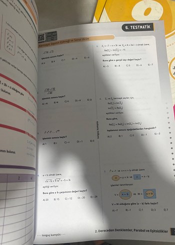 Tonguç Kampüs TYT AYT 2. Dereceden Denklem Fasikülleri - Görsel 4