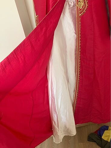 36 Beden pembe Renk Setrems kaftan