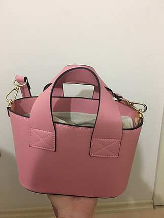 Zara pembe mini çanta