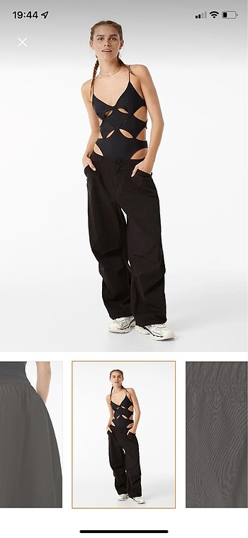bershka paraşüt pantolon