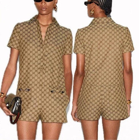 diğer Beden camel Renk Guccı model tulum